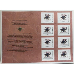 Timbres soixantenaire - carnet de 8 timbres de collection